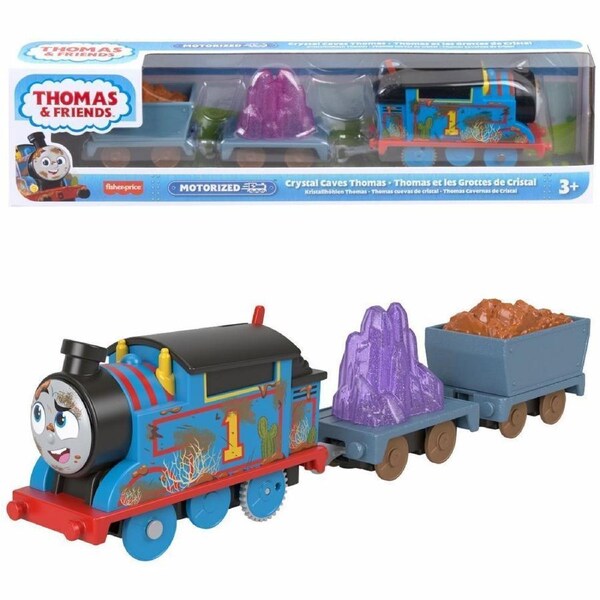 Thomas & Friends Motorised Trackmaster Moments Crystal Caves Train Engine, Multicolor