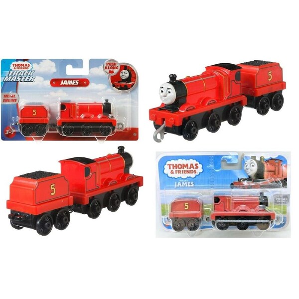 Thomas & Friends Motorised Trackmaster. Push Along James Train Engine, Multicolor