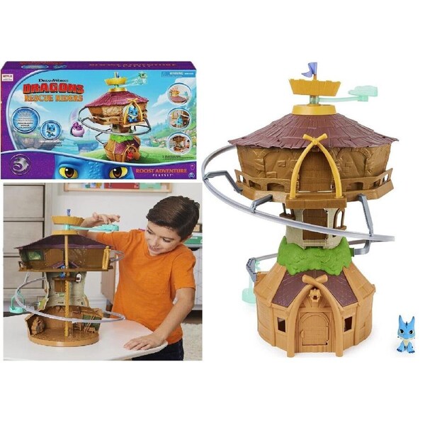 Dragon Riders Mini Dragon Rescue Playset Ages 4+ Toy Rooster Race Track Dino Fun