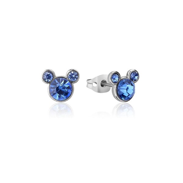 Couture Kingdom Disney Mickey Mouse Birthstone SS 12mm Stud Earrings September