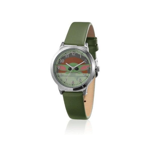 Couture Kingdom Disney Star Wars Baby Yoda SS/Polyurethane 29mm Face Watch Small