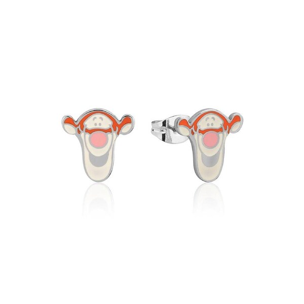 Couture Kingdom Ecc Disney Winnie The Pooh Tigger Face SS 12mm Stud Earrings