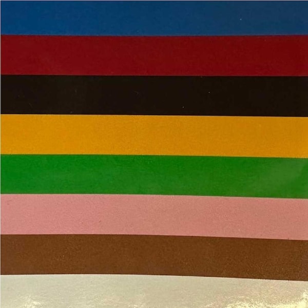 Croquet Mallet Multi-Coloured Sticker Labels