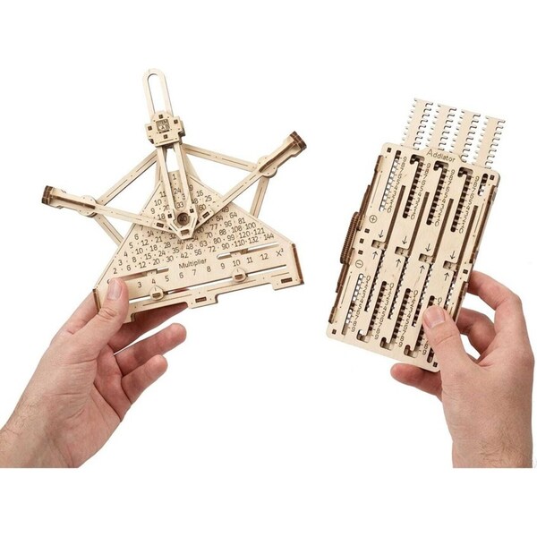 117pc Ugears Stem Lab Arithmetic Kit Mechanical Wooden 3D Puzzle/Model Set 8+