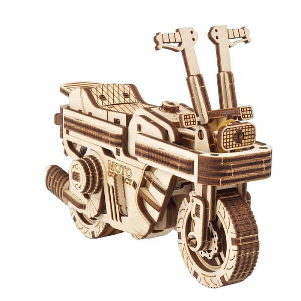 192pc Ugears Moto Compact Folding Scooter Mechanical Wooden 3D Puzzle/Model 14+