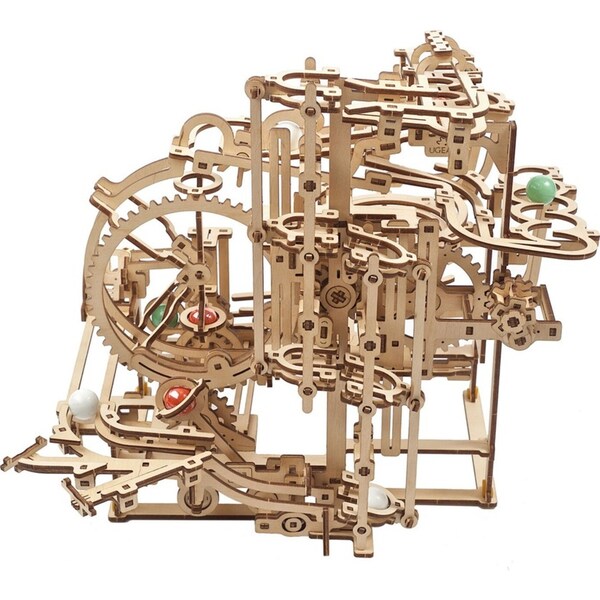 355pc Ugears Marble Run Stepped Hoist Mechanical Wooden 3D Puzzle/Model Set 14+