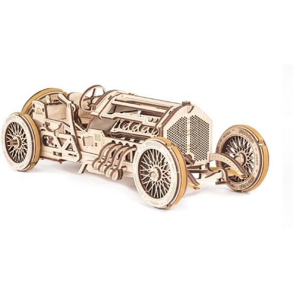 348pc Ugears U-9 Grand Prix Car Mechanical DIY Kit Wooden 3D Puzzle/Model 14+