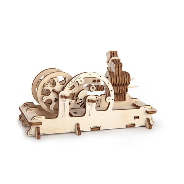 81pc UGears Pneumatic Engine Mechanical DIY Kit Wooden 3D Puzzle/Model Set 14+