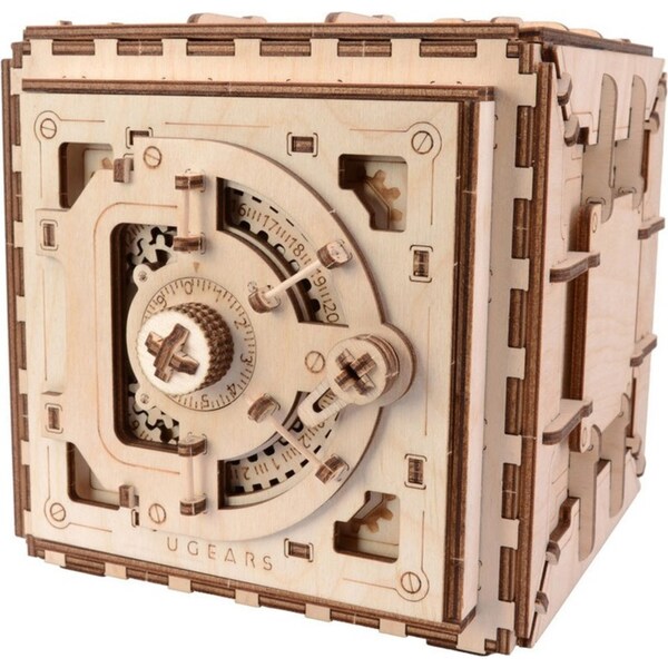 179pc UGears Safe Mechanical Lock DIY Kit Wooden 3D Puzzle/Model Gift Set 14+