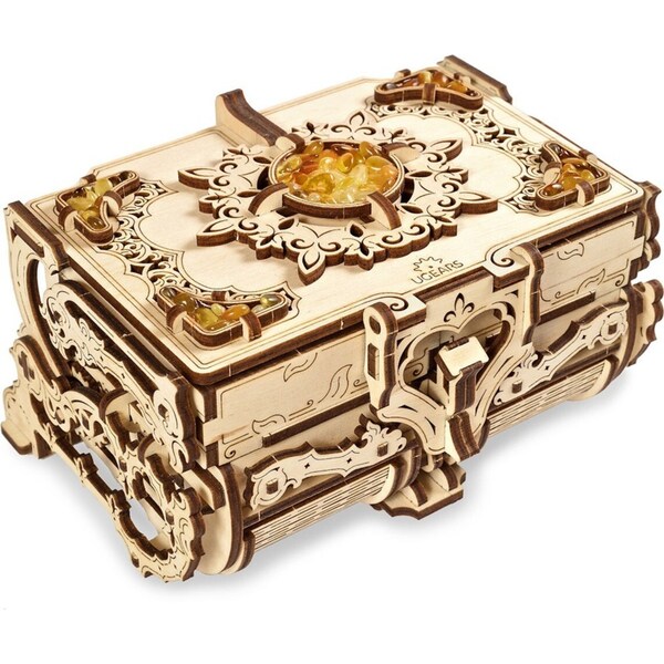 189pc Ugears Amber Box Mechanical DIY Kit Wooden 3D Puzzle/Model Gift Set 14+