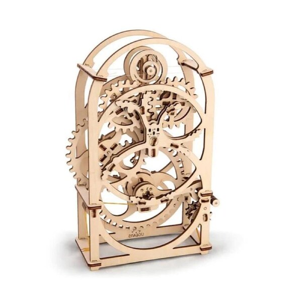107pc UGears Timer Mechanical Wind up Alarm DIY Kit Wooden 3D Puzzle/Model 14+