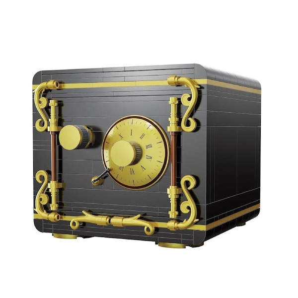 CaDA C71006W 424 Pics Combination Safe building block set antique-style safe