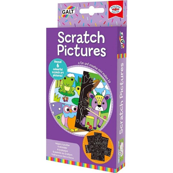 GALT - Mini Makes Scratch Picture Game - Creative Art Kit