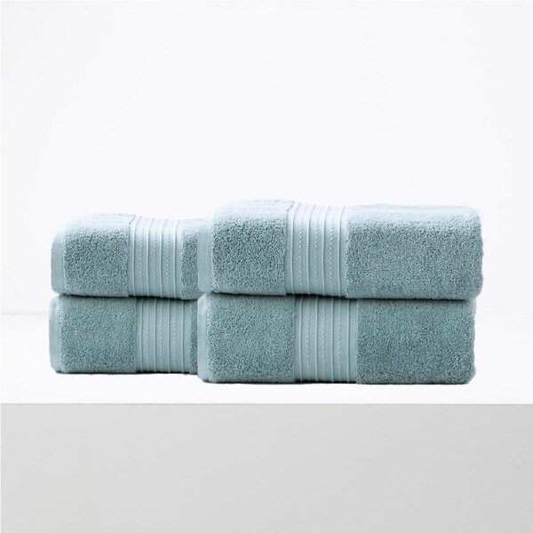 Brentwood 650 GSM Low Twist 4 Pack Bath Sheet Gray Mist