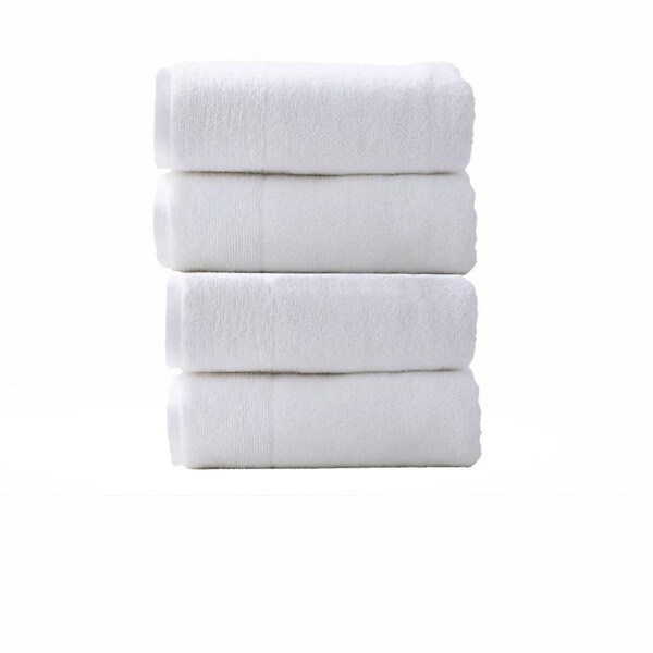 Aireys 650 GSM Zero Twist 4 Piece Bath Towel Snow