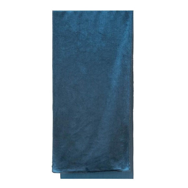 Luxe Velvet Table Runner French Blue 200cm