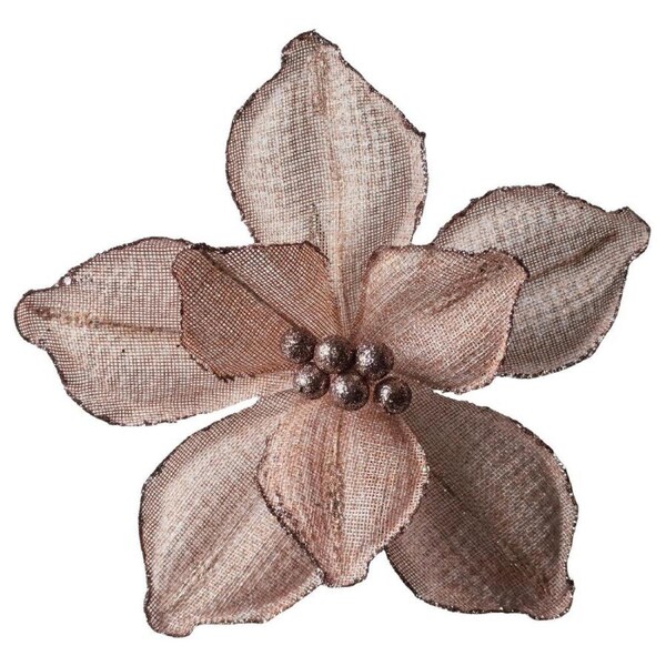 Magnolia Soft Pink & Champagne Clip On 25cm