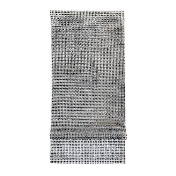 Diamonte Table Runner Dark Silver 200cm