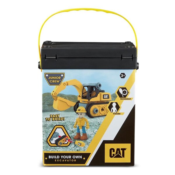 CAT Build Your Own DIY Junior Crew Machine/Truck Kids/Childrens Toy Assorted 3+
