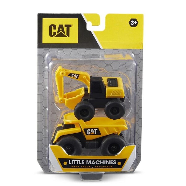 2pc CAT Mini Machines Kids/Children Construction Digger/Truck Toy Assorted 3+