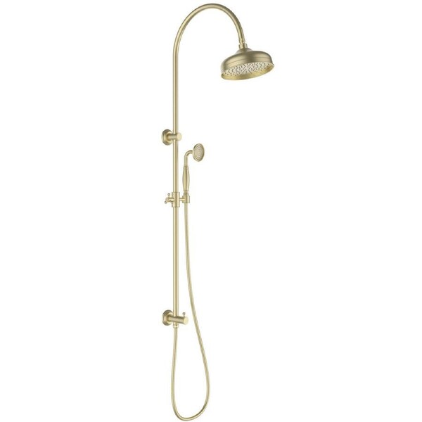 Ikon Clasico round multi function shower Combo Brushed Gold