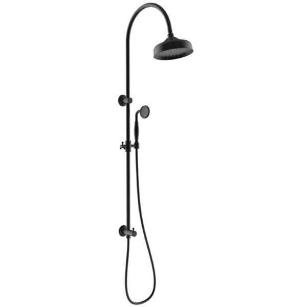 Ikon Clasico round multi function shower Combo Matte Black