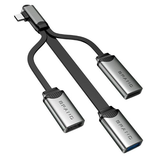 4 in 1 Multi Function USB C Splitter Docking Station SD/TF Card Reader OTG Cable