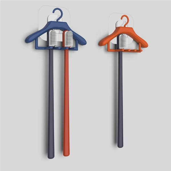 3Pcs Multifunctional Toothbrush Storage Rack Wall-mounted Bath Toothbrush Holder