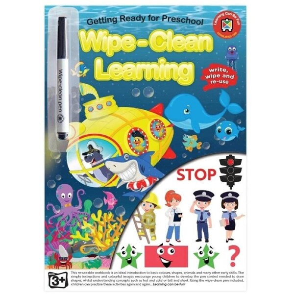Learning Can Be Fun - Wipe-Clean Learning Getting Reading for Preschool