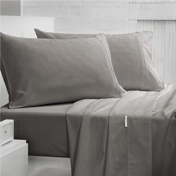 Gainsborough 400TC Pima Cotton Sateen Sheet Set Taupe Queen