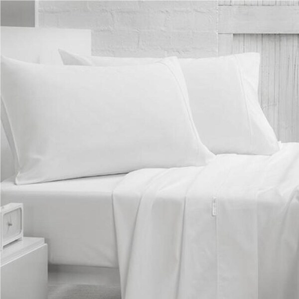 Gainsborough 400TC Pima Cotton Sateen Sheet Set White King