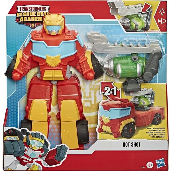 Transformer Playskool Heroes Rescue Bots Academy 14" Power Hot Shot Robot Car