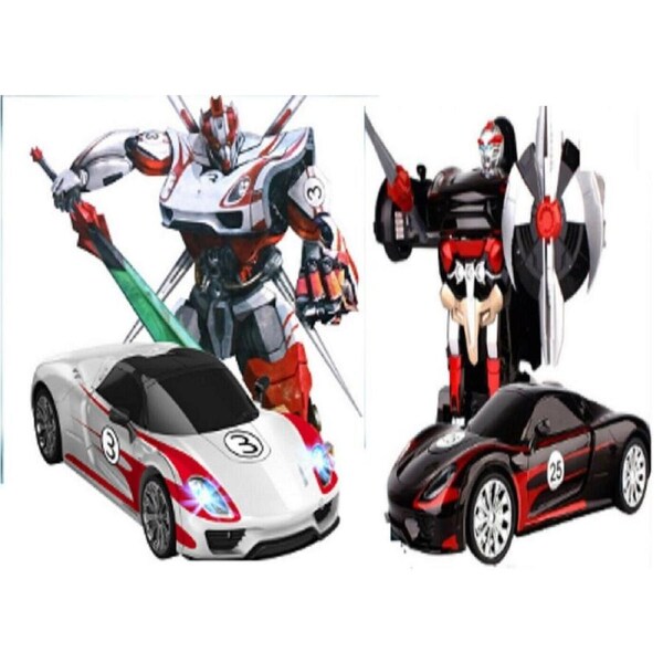 MZ Transforming Car 2337P Toy RC IR Robot Porsche Race Racing Remote Control