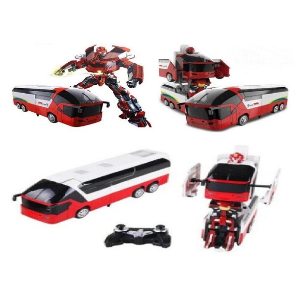MZ Transforming Toy Bus 2372P RC IR Remote Control Robot Car Race Racing Robot
