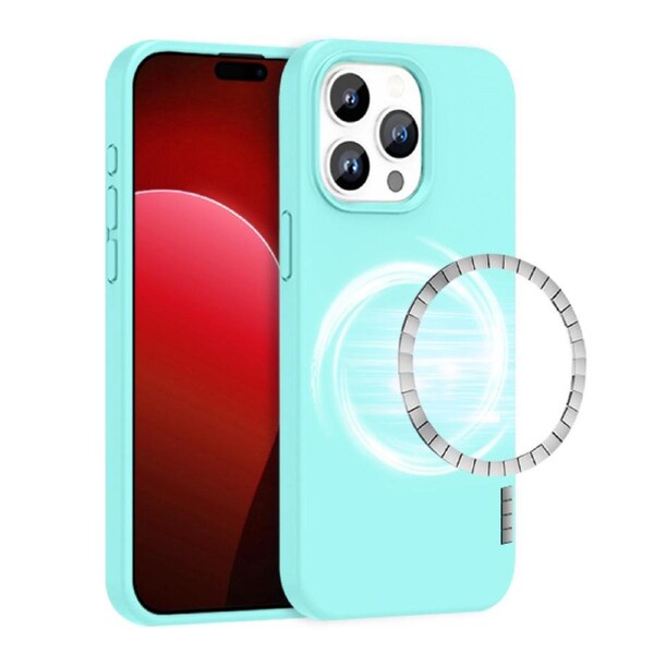 ZUSLAB for Apple iPhone 15 Pro Max MagSafe Case Liquid Silicone Anti-Scratch Gel Rubber Shockproof Protective Magnetic Cover (2023) - Mint Green