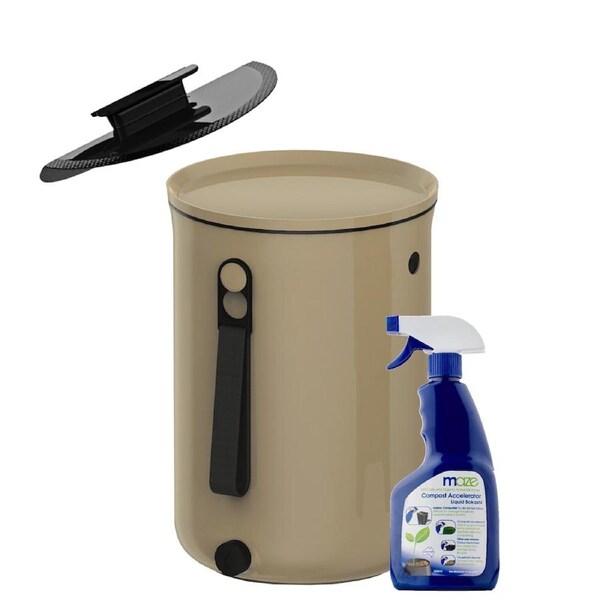Skaza 9.6L Bokashi Organko 2 Composter - Cappuccino