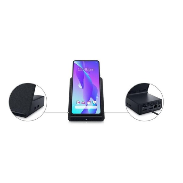 DELL HD22Q Qi CHARGING & USB-C DOCKING STATION, USB(4), HDMI, DP, LAN, 3YR