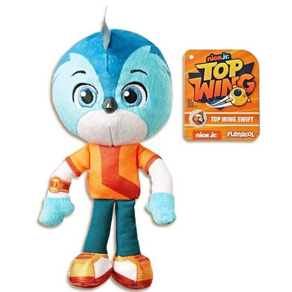 Playskool Top Wing 5 Inch- Swift -Basic Soft Plush Ages 3 Toy Plane Car Jet Pet