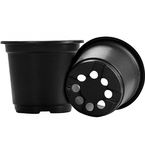 Plastic Plant Flower Pots Nursery Seedlings Container Growing Flowerpot - 100x
