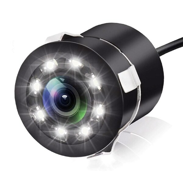 Car Backup Rear View Reverse Parking HD Camera Night Vision Waterproof Tool - 8 LED