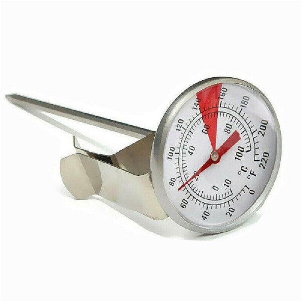 Milk Coffee Probe Thermometer Maker Temperature Pan Clip Stainless Steel