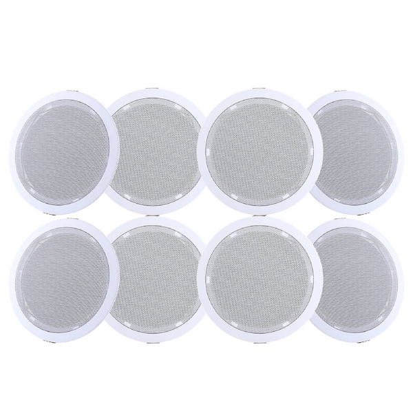Home Audio Wall Ceiling Speakers Stereos Tweeter 6 Inch - 8pcs