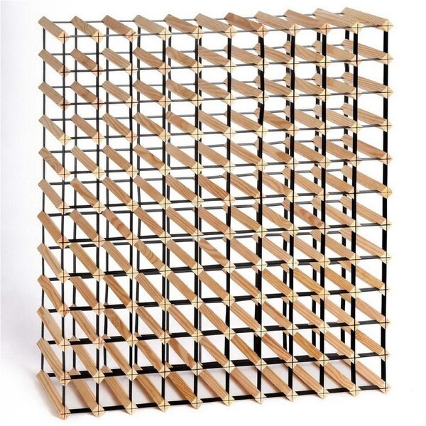 120 Bottle Wine Rack Timber Wooden Storage Wall Racks Organiser Cellar
