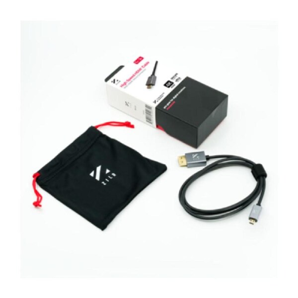 ZILR High-Speed 4Kp60 Thin Micro HDMI to Full HDMI Cable with Ethernet 1m