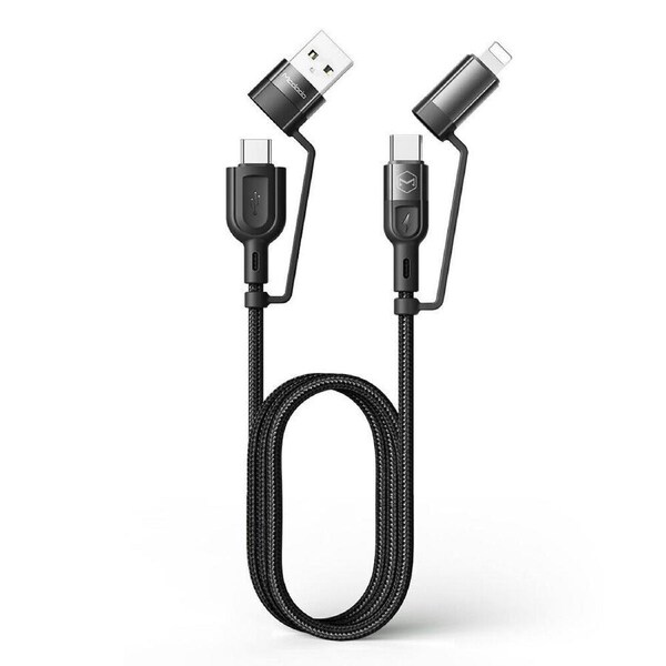 QC PD 60W Multi USB C Fast Charging Cable 4 in 1 USB C - USB A to USB C - Fast Charging Cable - 4 in 1 Fast Charging Cable
