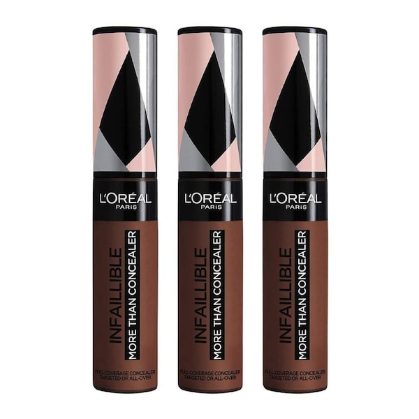 3x LOreal Infallible More Than Concealer Full Coverage 11ml 343 Truffle