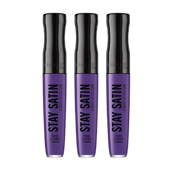 3x Rimmel Stay Satin Liquid Lip Colour 850 Atomic