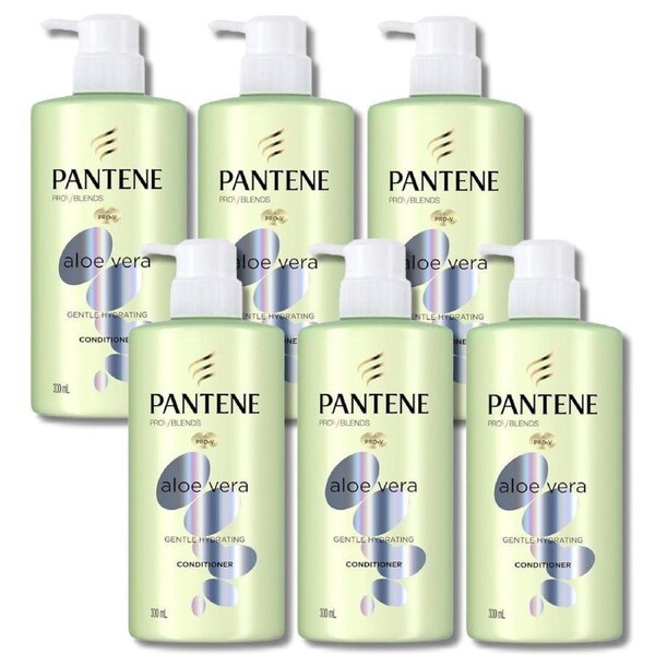 6 x Pantene Pro V Aloe Vera Gentle Hydrating Conditioner 300mL