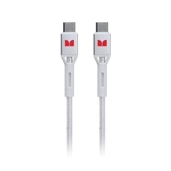 Braided 1.2M USB-C to USB-C - White
