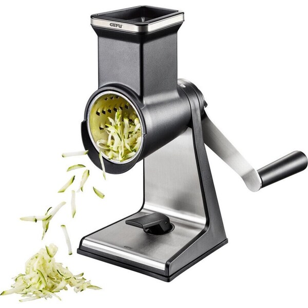 Gefu Transforma Rotary Grater with 3 Drums Black
